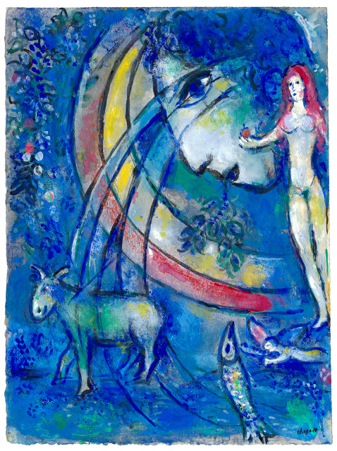 Marc Chagall  : Le paradis , Crans 1959 – Sils 1960