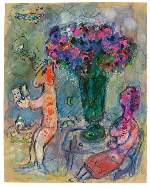 Marc Chagall : Hommage au grand bouquet, circa 1975