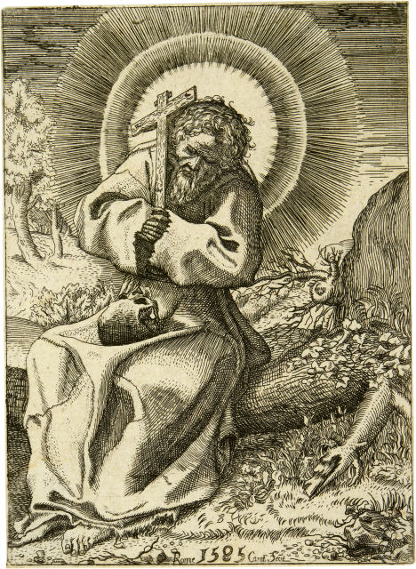 Annibale Carracci : Der heilige Franziskus von Assisi, 1585