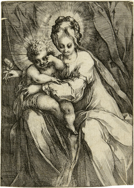 Jacques Bellange : Madonna mit der Rose, 1613-1616