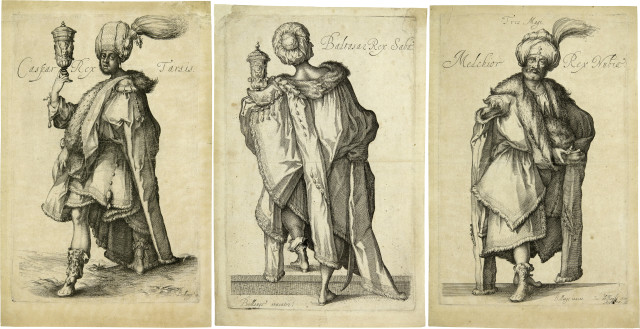 Matthäus Merian d.Ä., nach Bellange : Kaspar - Balthasar - Melchior,  1615