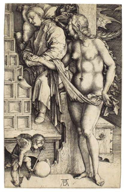 Albrecht Dürer : Die Versuchung des Müssiggängers - Der ..., Circa 1498