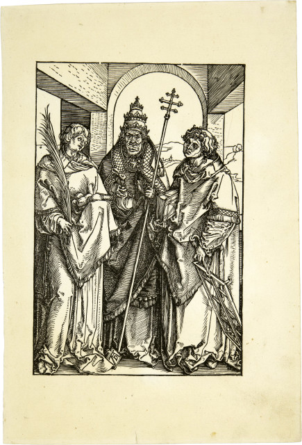 Albrecht Dürer : Die hl. Stephanus, Sixtus und Laurentius, Circa 1504/1505