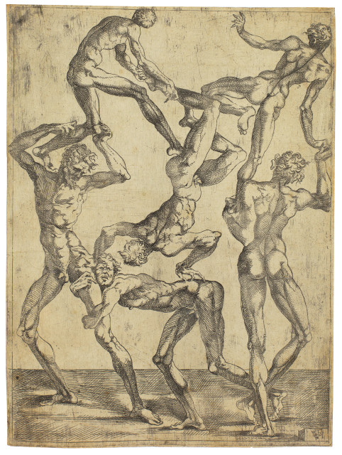 Juste de Juste : Pyramide de six hommes. I, Circa 1543