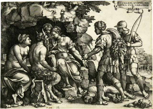 Georg Pencz : Thetis (Mutter von Achilles) besucht den ..., 1543