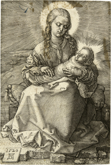 Albrecht Dürer : Die Jungfrau mit dem Wickelkind, 1520
