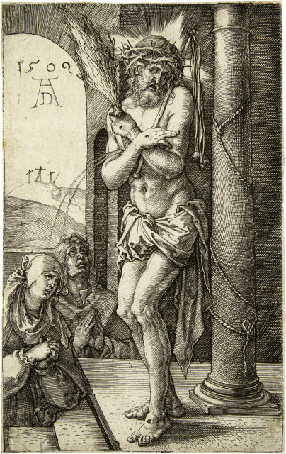 Albrecht Dürer  : Der Schmerzensmann an der Säule , 1509