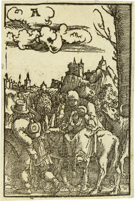 Albrecht Altdorfer  : Flucht nach Ägypten , Um 1513 geschaffen, späterer Druck 