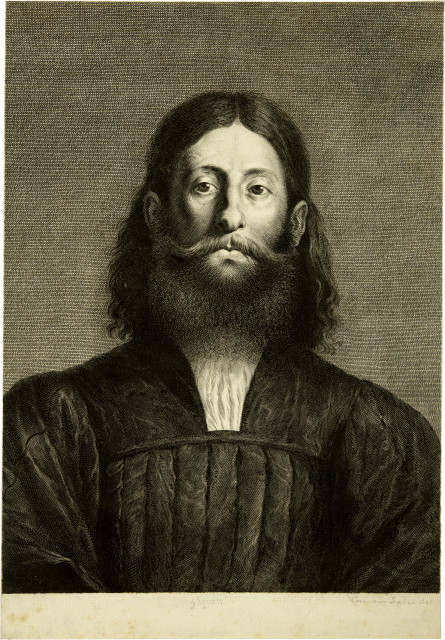 Cornelis van Dalen : Portrait Giorgione, nach Tizian. - Portrait ..., Circa 1630
