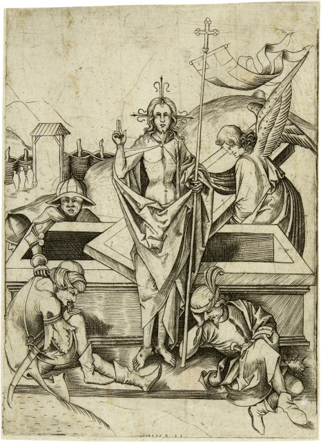Monogrammist WH : Die Auferstehung, Circa 1490