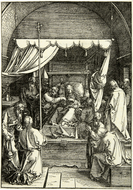 Albrecht Dürer : Der Tod Mariens, 1510