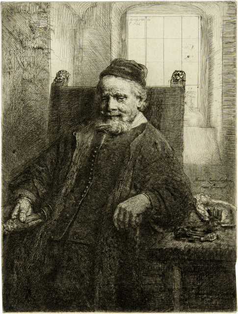 Rembrandt Harmensz. van Rijn  : Jan Lutma, Goldschmied , 1656