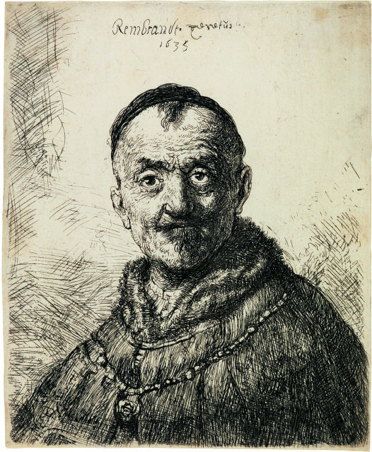 Rembrandt Harmensz. van Rijn  : Erster Orientalenkopf , 1635