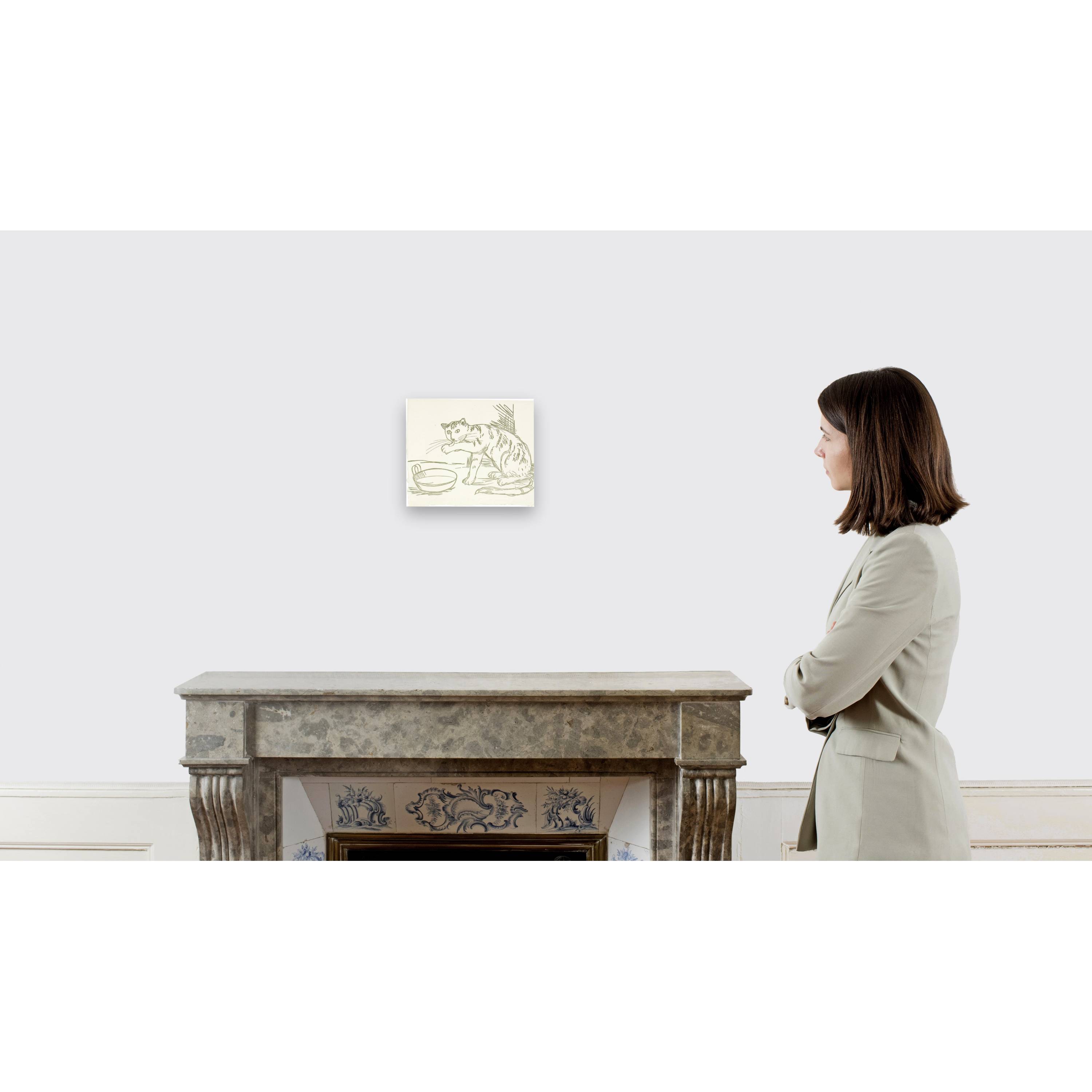 Franz Gertsch Begegnung , 1957 Galerie Kornfeld Auktionen Bern