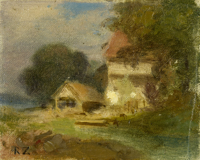 Robert Zünd : Die Mühle von Ratshausen,  