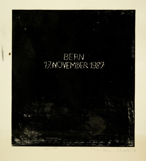 Markus Raetz : Zaffaraya-Blatt, 1987