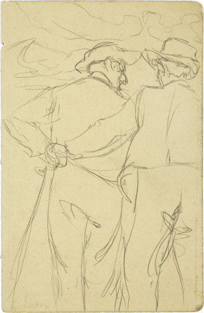 Carl August Liner : Zwei Bauern, Around 1905