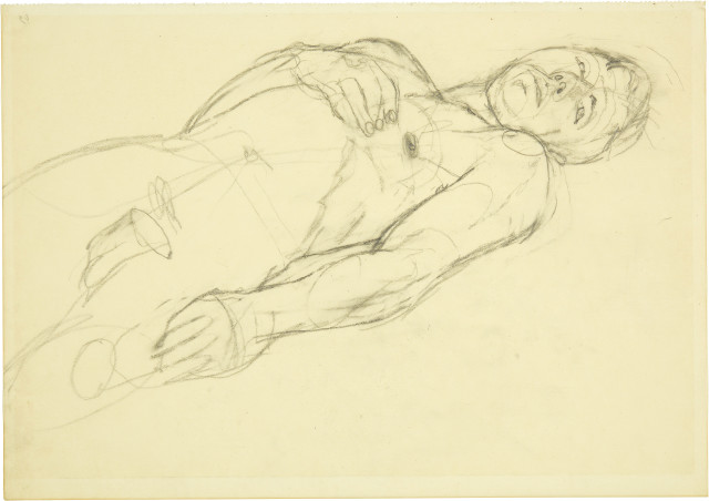 Anton Kolig : Liegender Männerakt, Around 1934