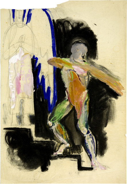 Anton Kolig : Der sprechende Tod mit Pfeil und Bogen - ..., 1931