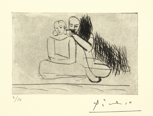 Pablo Picasso  : Couple au bord de l'eau , Paris, 17. November 1925 