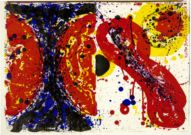 Sam Francis  : Uncle Sam Loves Marilyn - Ohne Titel , 1964