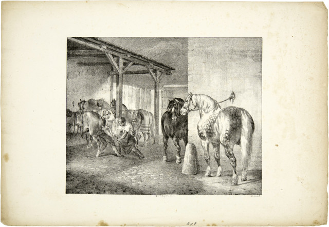 Théodore Géricault : Hangar de Maréchal-Ferrant, 1823