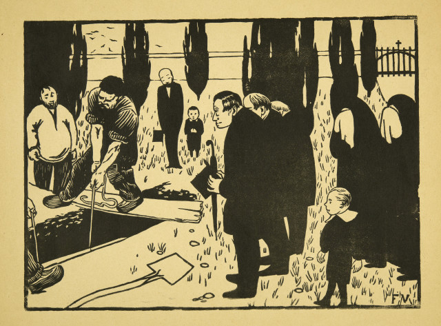Félix Vallotton : L'enterrement, 1891