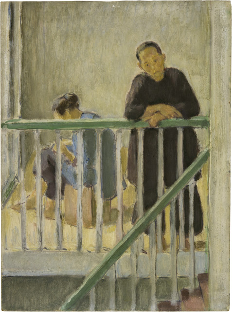 Hans Sturzenegger  : Chinesisches Paar im Intérieur , 1911-1912