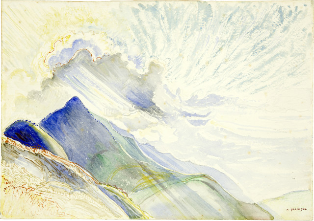 Albert Trachsel : Gebirgslandschaft, Around 1890-1895