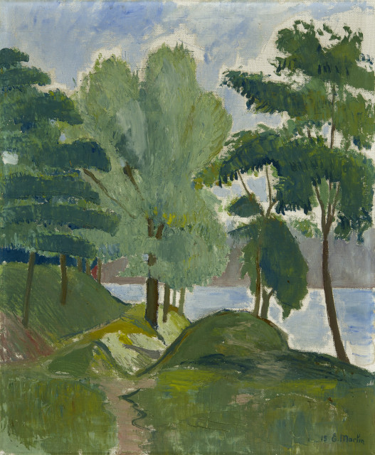 Eugène Louis Martin  : Paysage , 1915