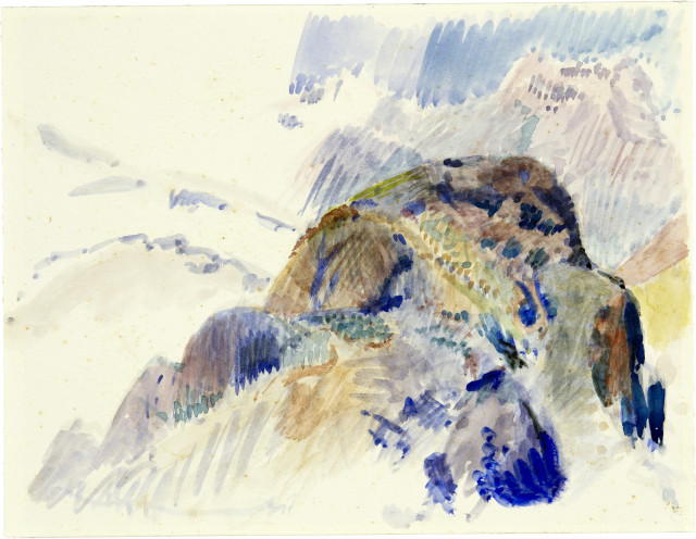 Cuno Amiet : Riffelberg bei Zermatt (Studie), Around 1943