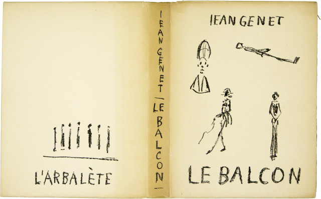 Alberto Giacometti  : Jean Genet. Le Balcon. Lithographie d' ..., 1956