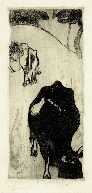 Cuno Amiet : Kühe in der Bretagne, 1893