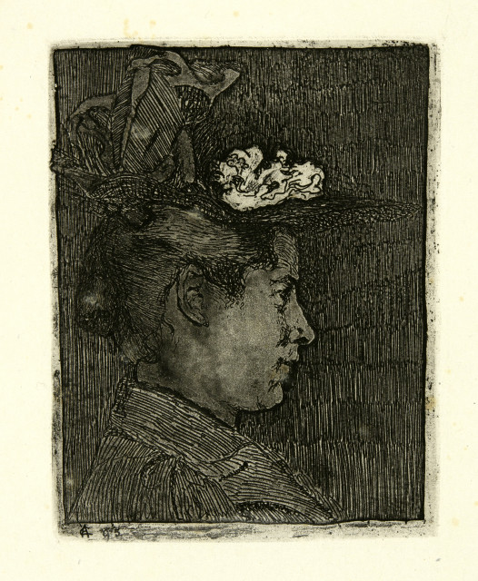 Cuno Amiet : Anna Luder - Die zukünftige Gattin des Kü..., 1895