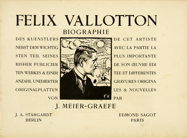 Félix Vallotton  : Julius Meier-Graefe. Félix Vallotton.  ..., 1898 
