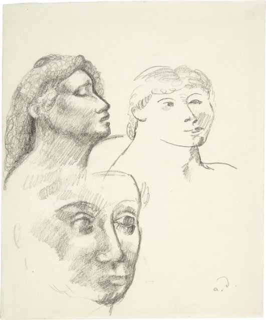 André Derain : Etudes de têtes, Around 1913