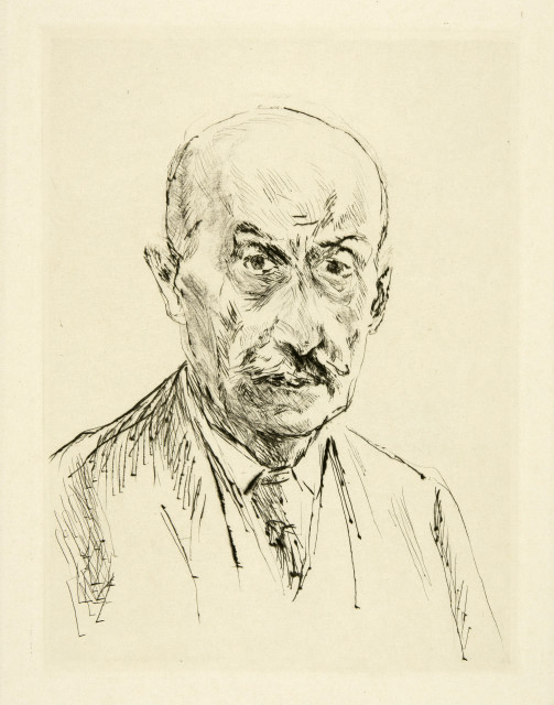 Max Liebermann  : Selbstbildnis des Fünfundsiebzigjährigen , 1922