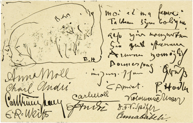 Ferdinand Hodler : Moi et ma femme. Tableau Symbolique. ..., 18. Januar 1904 