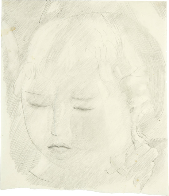 Otto Meyer-Amden : Knabenkopf - Studie zu 'Impfung', Around 1919