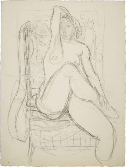 Maurice Barraud : Sitzender Akt, Around 1925-1930
