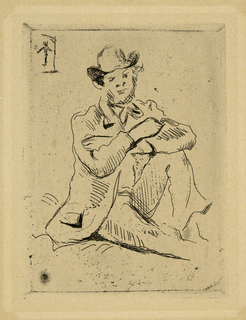 Paul Cezanne  : Guillaumin au pendu , 1873 