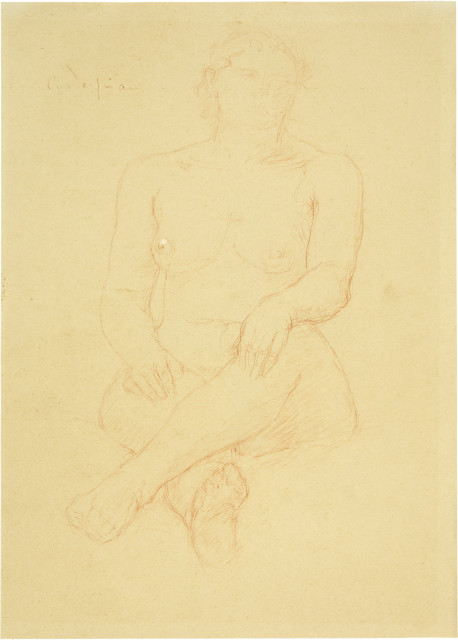 Charles Despiau  : Femme nue assise , Um 1920 