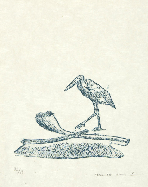 Max Ernst : Lewis Carrolls Wunderhorn, Blatt XIX, 1970