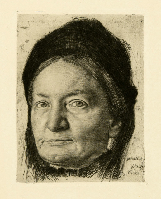Karl Stauffer-Bern : Luise Stauffer, geb. Schärer, 1887