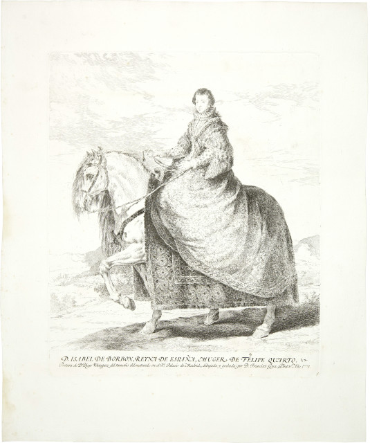 Francisco de Goya : D. Isabel de Borbon, Reyna de España, Muger ..., 1778