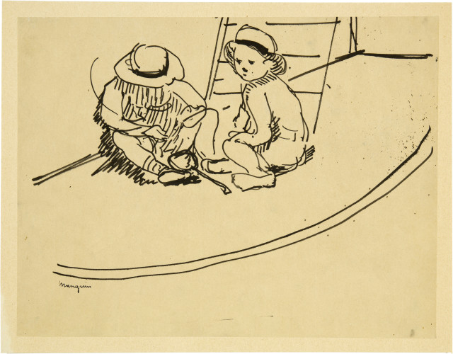 Henri-Charles Manguin : Deux enfants assis,  
