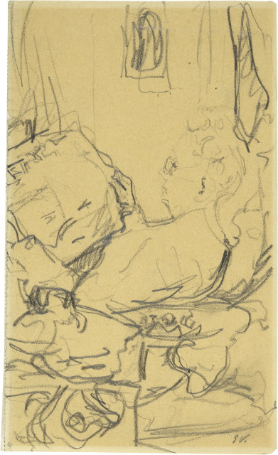 Édouard Vuillard  : La lecture (La mère de l'artiste lisant) , Um 1919 