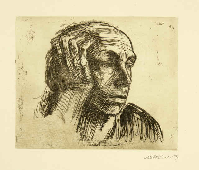 Käthe Kollwitz : Selbstbildnis, 1921