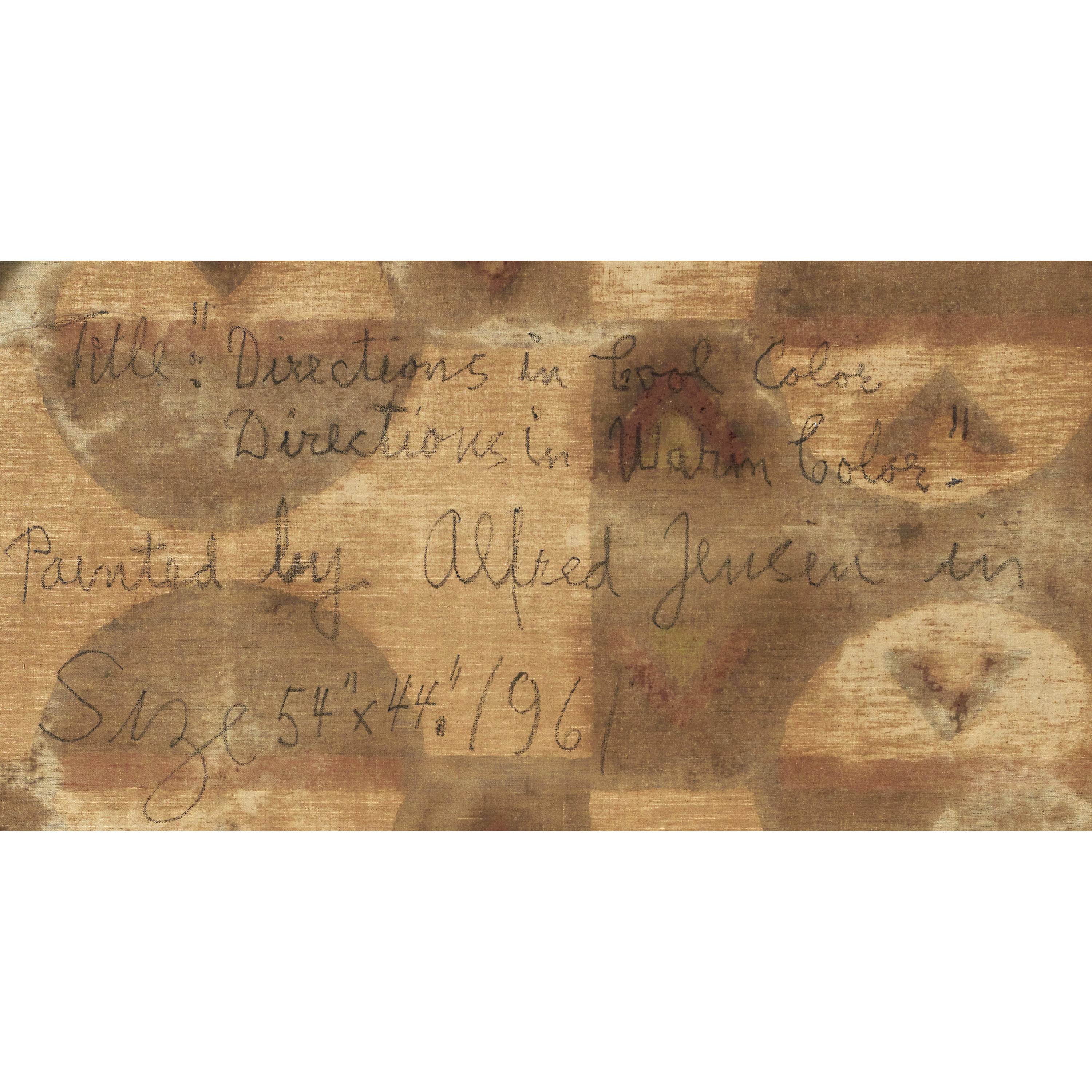 Alfred Jensen Directions in Cool Color, Directions in Warm, 1961