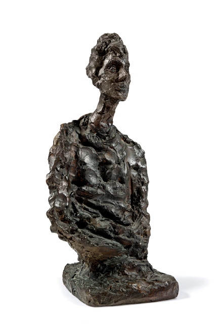 Alberto Giacometti : Buste de femme aux bras croisés (Francine  ..., 1964, Guss von 1964